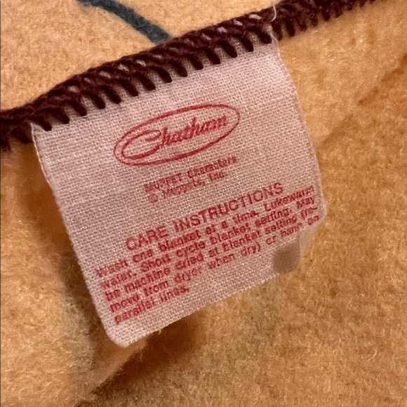 Vintage 1970s Sesame Street Parade Blanket Big Bird Cookie Monster Bert & Ernie - Picture 9 of 11